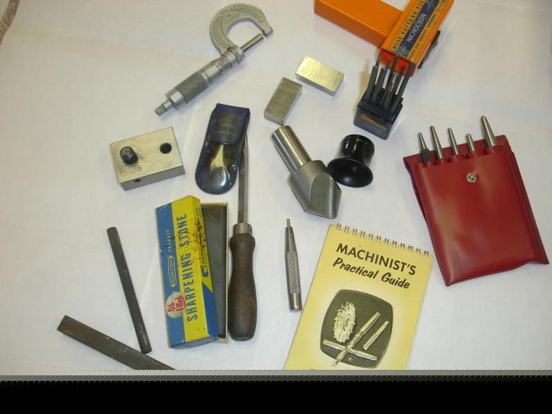 Machinist tool lot punch sets files dress sticks & more
