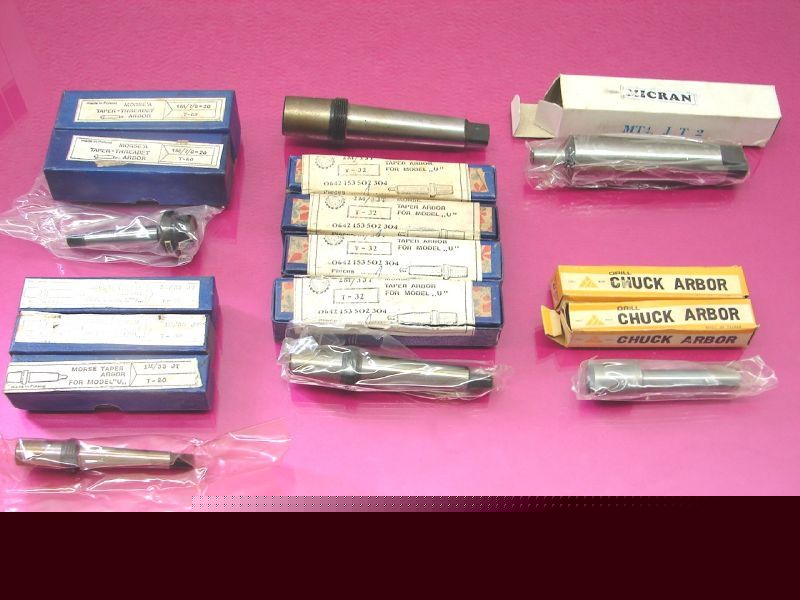 New 13 drill chuck arbor arbors mix lot (lot 1556)