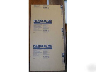 New 1/8 inch clear acrylic sheet pieces 19 x 39 