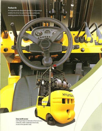 New brand hyundai forklift - 3,000 lbs. cap. sideshift