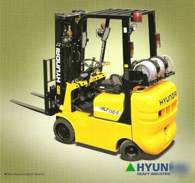 New brand hyundai forklift - 3,000 lbs. cap. sideshift