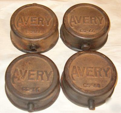 4 avery hubs antique threshing machine