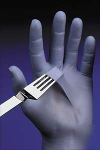 N-dex plus nitrile gloves 8-mil size medium
