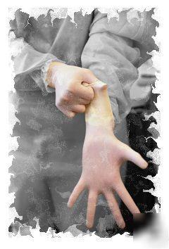 Latex disposable gloves powder free 1000 non-vinyl xl