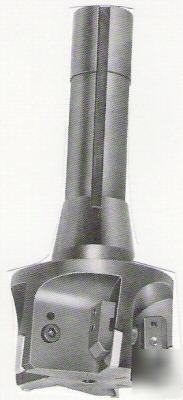 New - apt 2-1/2 dia r-8 shanks tpg indexable end mill