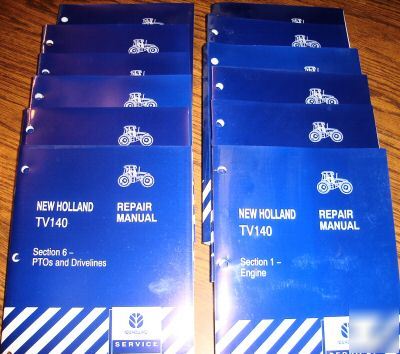 New holland TV140 tractor repair manual nh 