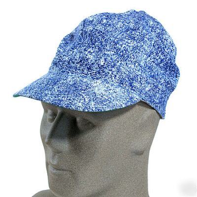 Traditional welder's cap tuff nougies, blue denim 