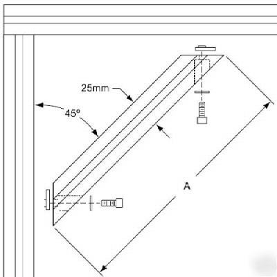 8020 aluminum 45 degree support 25 s 25-2565 n