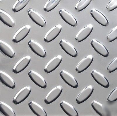 Aluminum tread plate diamond plate 20 gauge .032 12X12