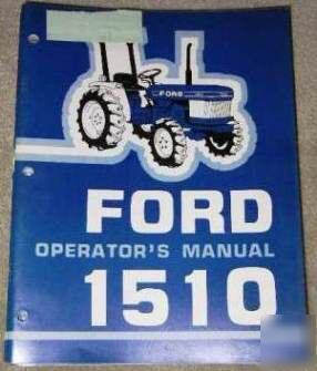 Ford 1510 tractors operators manual
