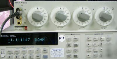 Gr general radio 1433-k resistance decade, certified
