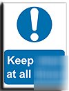 Keep clear all times sign-a.vinyl-200X250MM(ma-120-ae)