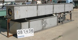 Used: custom fabricated wash tank, 304 stainless steel.