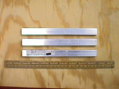 3 pcs. of 6063 aluminum 1/2 x 3/4 x 7 7/8 inches