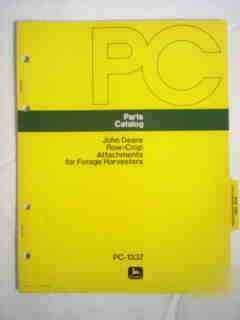 John deere row-crop forage harvesters parts catalog