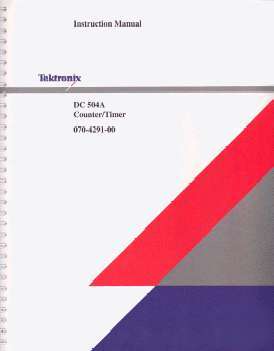 Tek DC504A service / op manual in 2 res+txtsearch+xtras
