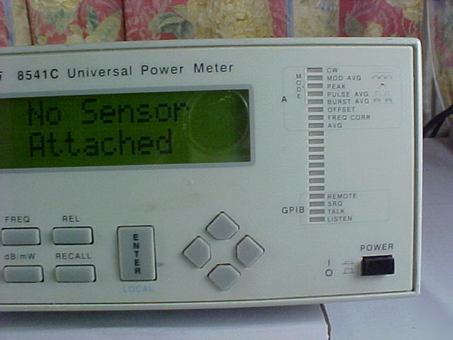 Gigatronics 8541C - front inputs