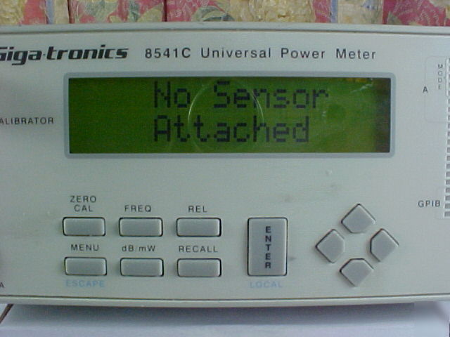Gigatronics 8541C - front inputs