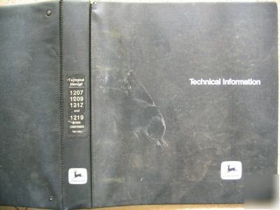 John deere 1207 1209 1217 1219 mower conditioner manual