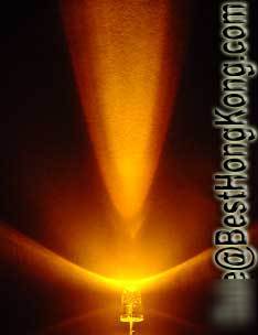 Yellow led set of 5000 super bright 5MM 12000MCD+ f/