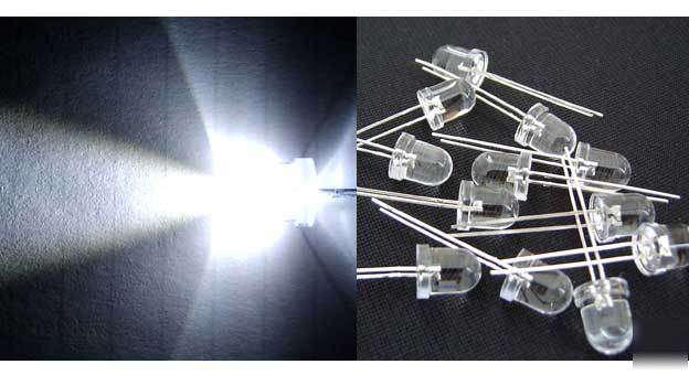 10 sets 12MM white 12V ready 9000MCD led leds