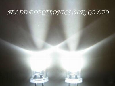 100X 5MM super bright white led lamp 50,000MCD freeship
