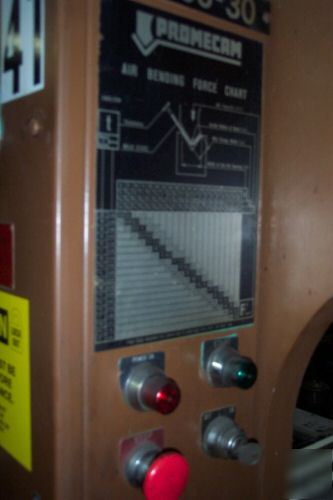 Promecam /amada 65 ton 10' up acting press brake cnc 2