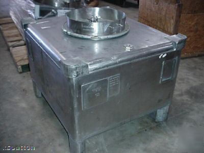 Stainless steel tote tank with agitation 230 gallons