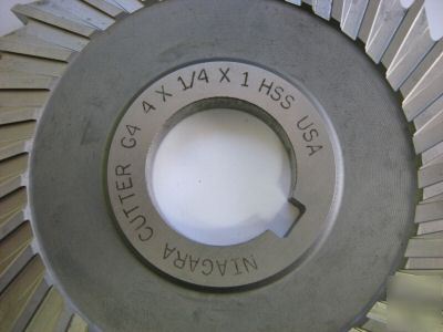 New niagara cutter (4 x 1/4 x 1) hss - all 