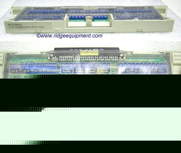 Hp E1347A 16 ch thermocouple relay mux terminal block