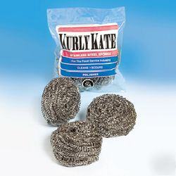 Kurly kate med stainless steel sponges 144/case pur 300