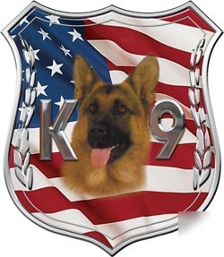 Police badge decal reflective 2