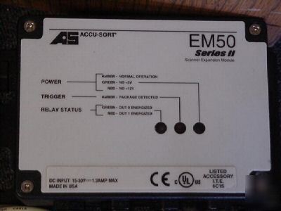 2 accu-sort (em 50) barcode scanner expansion module s 