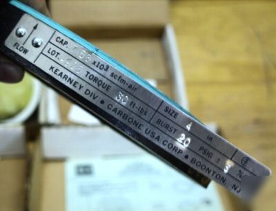 4PC lot bs&b rupture disks+graphite rupture disk spacer