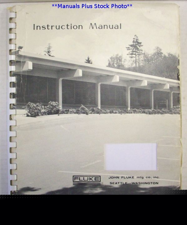 Fluke 1722A gwbasic ref gde manual - $5 shipping 