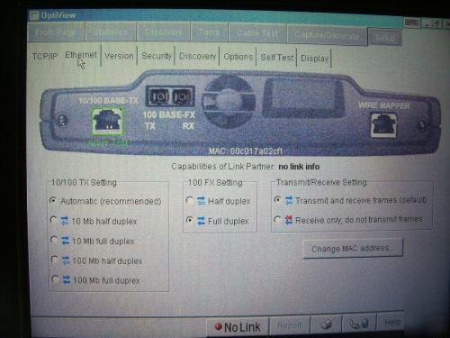 Fluke optiview opv-pro network analyzer w/ fiber test 