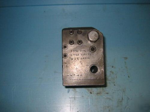 Lathe tool holder for large lathe, ( ? warner swasey )