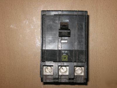 Square d QOB3100VH 100 amp 3 pole breakers 10 ka 240V