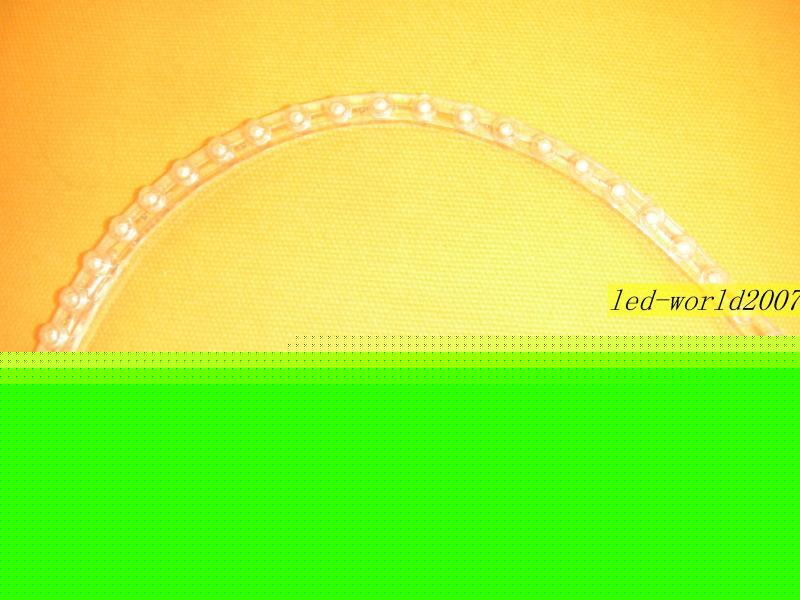 Yellow 24CM pvc led light strip with 24 led lamp 12V
