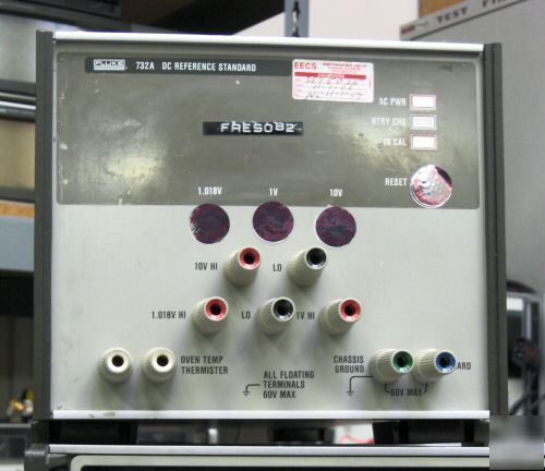 Fluke 732A dc reference standard 10 v 1 v and 1.018V
