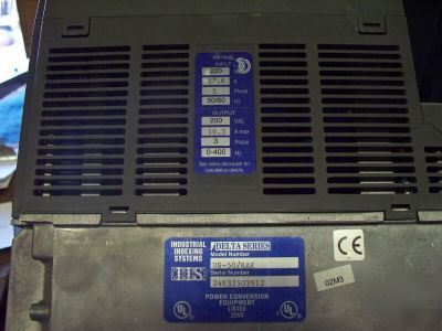 Industrial indexing system delta ds-50/rak motor drive