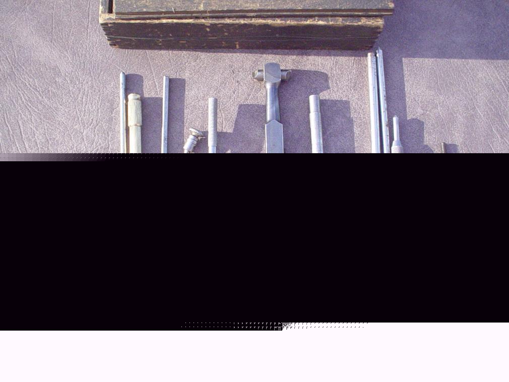 L.s. starrett box w assorted machinist tools