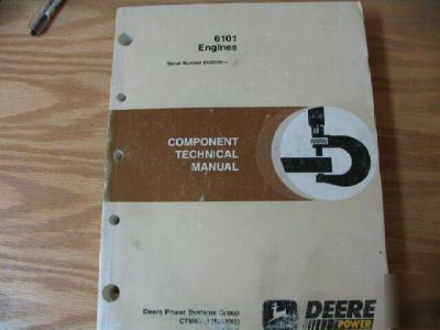 John deere 6101 engines component technical manual