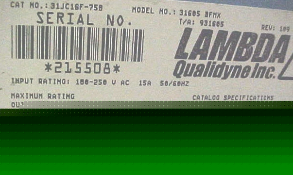 Lambda dc power supply module, 4-6 vdc 400 amps