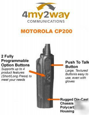 Motorola CP200 portable vhf 5W 16CH 136-162 mhz