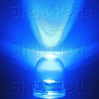 New 20 pcs 10MM 40Â° 5-chips blue led 100MA 130,000MCD 