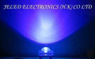 New 50X super flux uv 5MM r/h led lamp f/ship