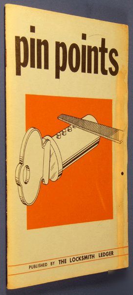 Pin points locksmith ledger pb locksport cylinder 1960S