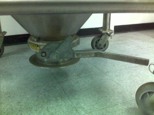 Stainless steel cone bin hopper tote patterson kelley