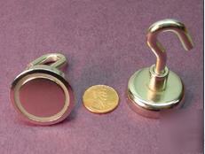  #23 N50 neodymium chrome magnet hook hold 30 lbs 